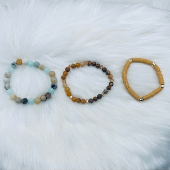 Knotty Mustard and Aqua Mix of Bliss Bracelet - Picture 4 of 6